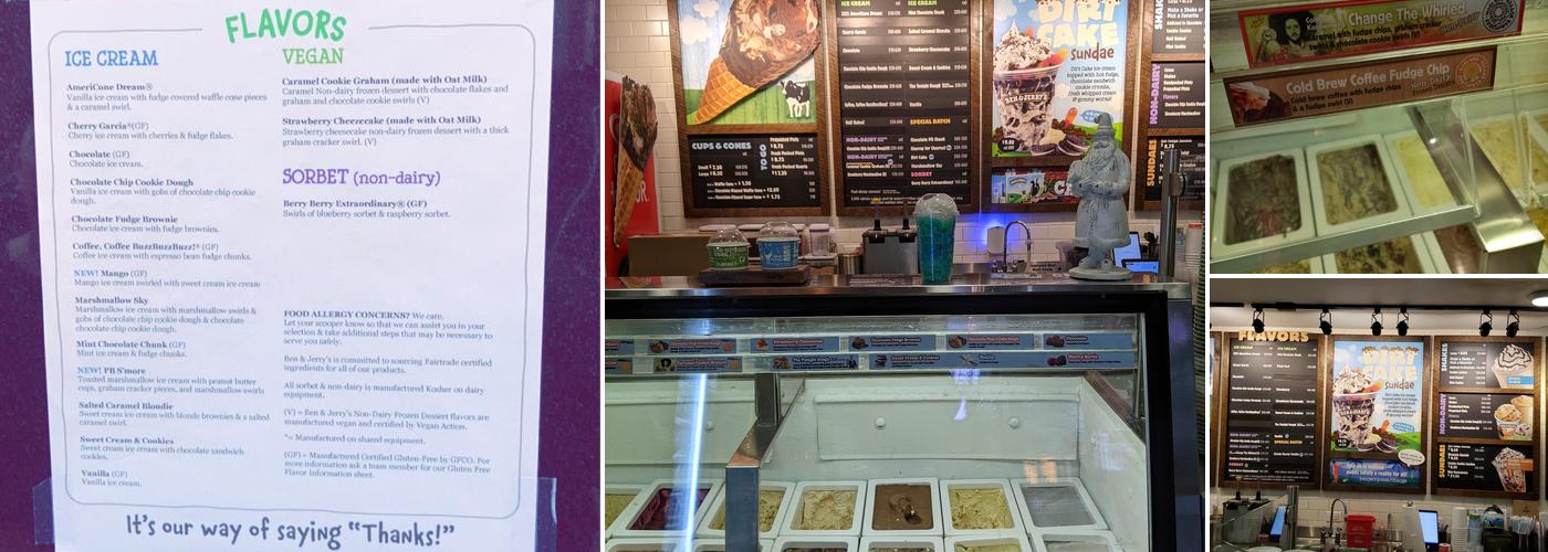 Ben & Jerry’s Menu