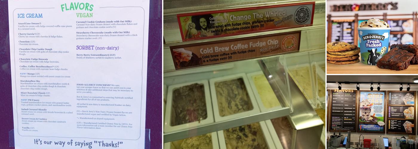 Ben & Jerry’s Menu