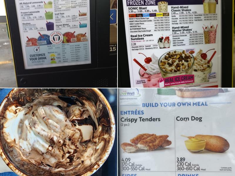 Sonic Drive-In Menu