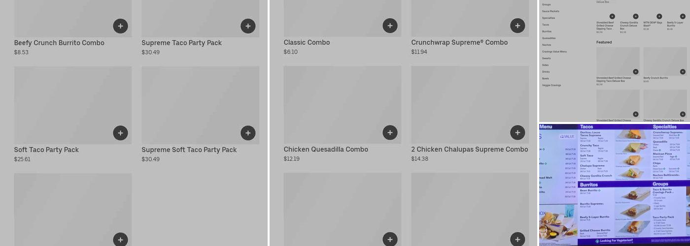 Taco Bell Menu