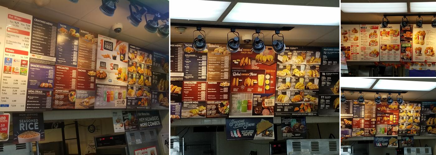 Taco Bell / KFC Menu