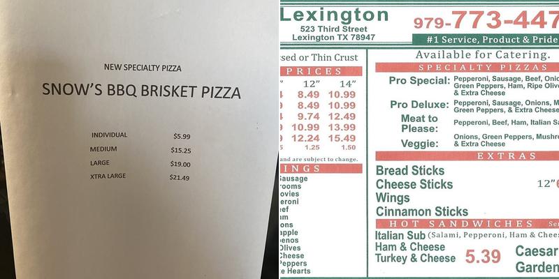 Pizza Pro Menu