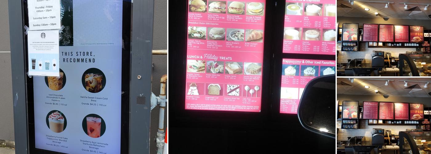 Starbucks Menu