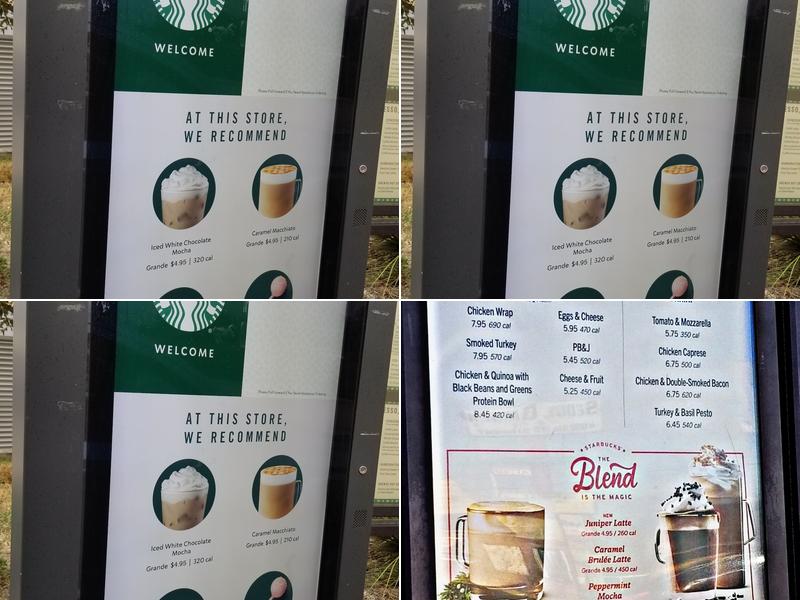 Starbucks Menu