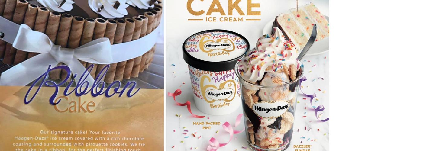 Häagen-Dazs Ice Cream Shop Menu