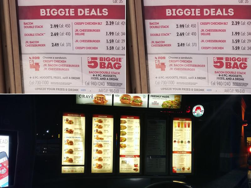 Wendy's Menu