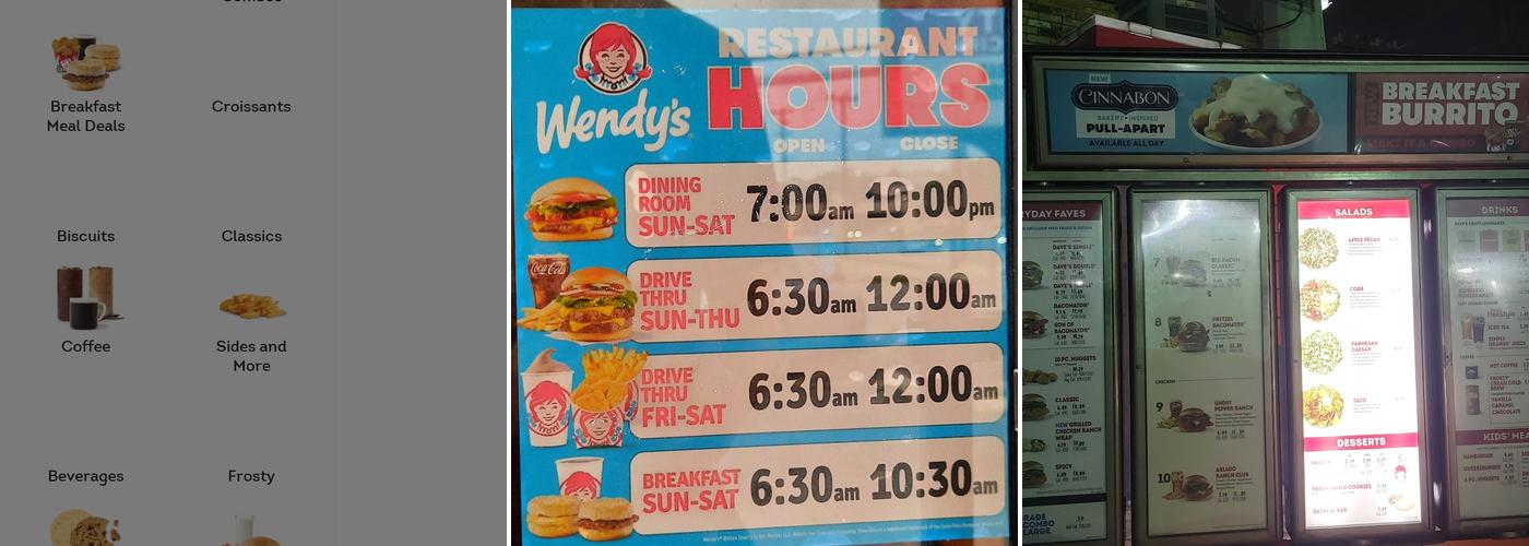 Wendy's Menu