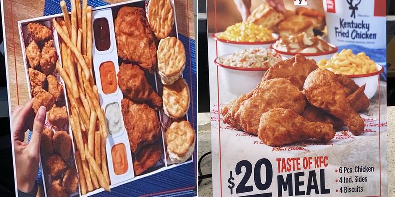 KFC Menu