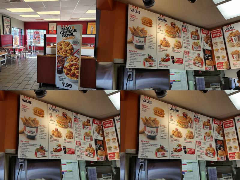 KFC Menu