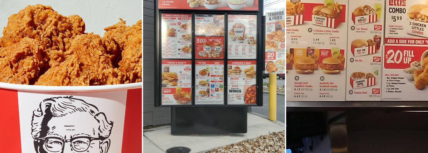 KFC Menu