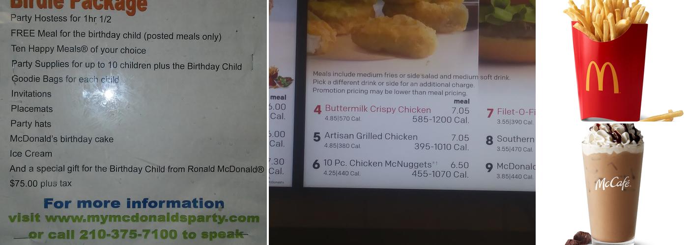 McDonald's Menu