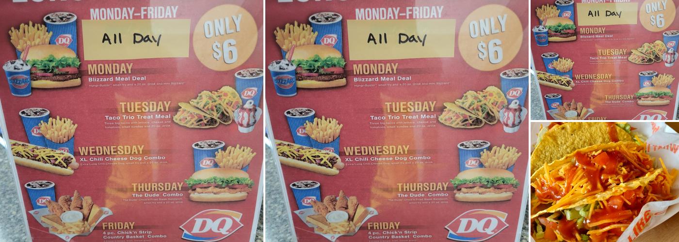 Dairy Queen Menu