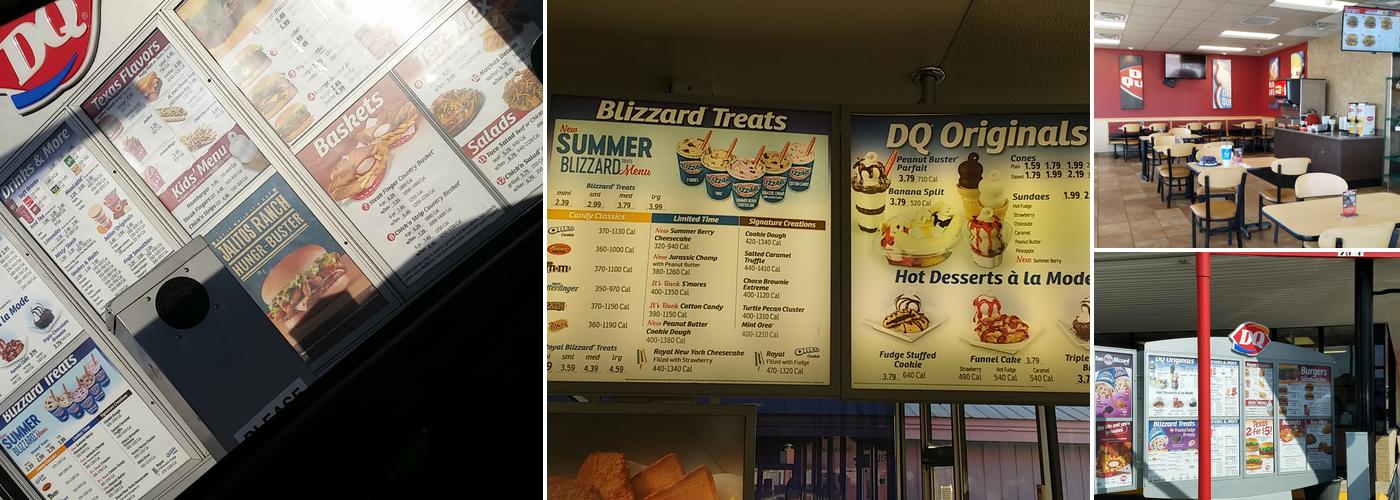 Dairy Queen Menu