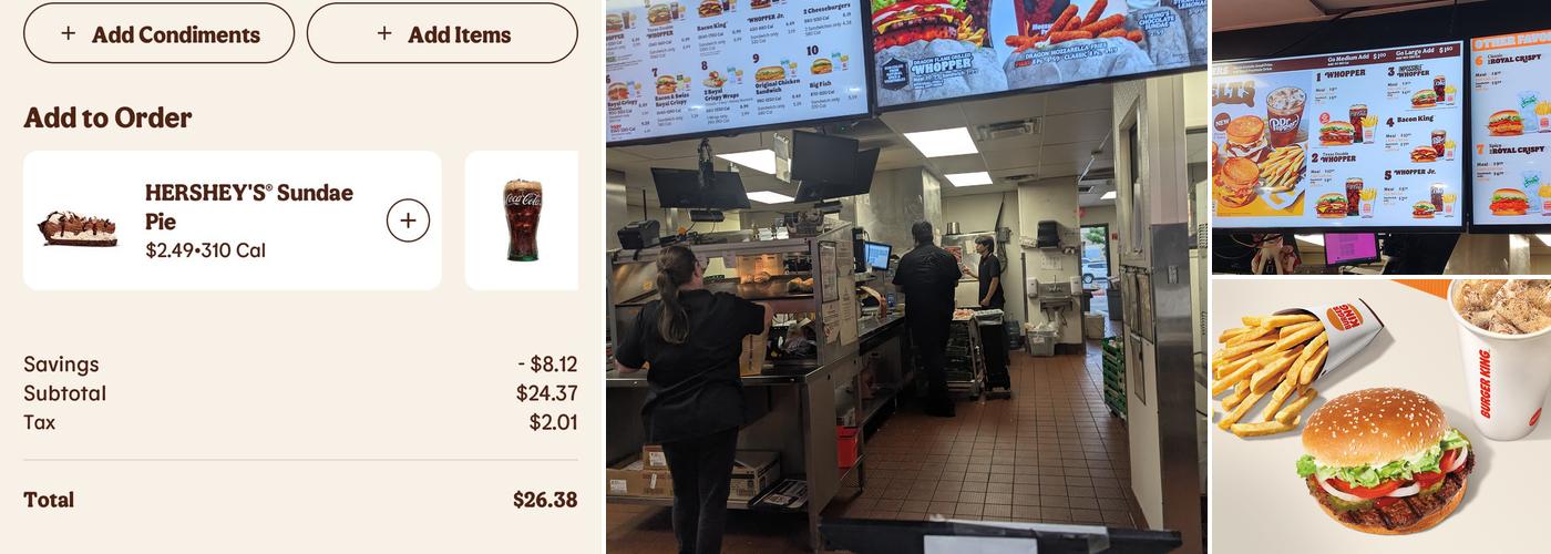 Burger King Menu