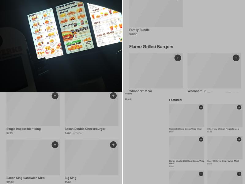 Burger King Menu