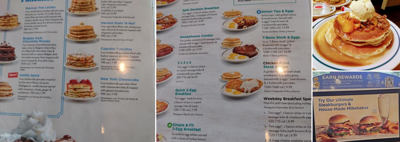 IHOP Menu