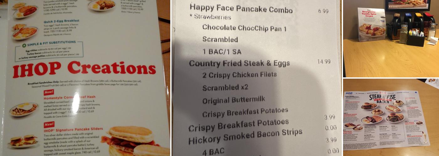 IHOP Menu