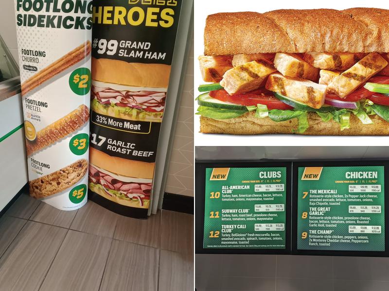 Subway Menu