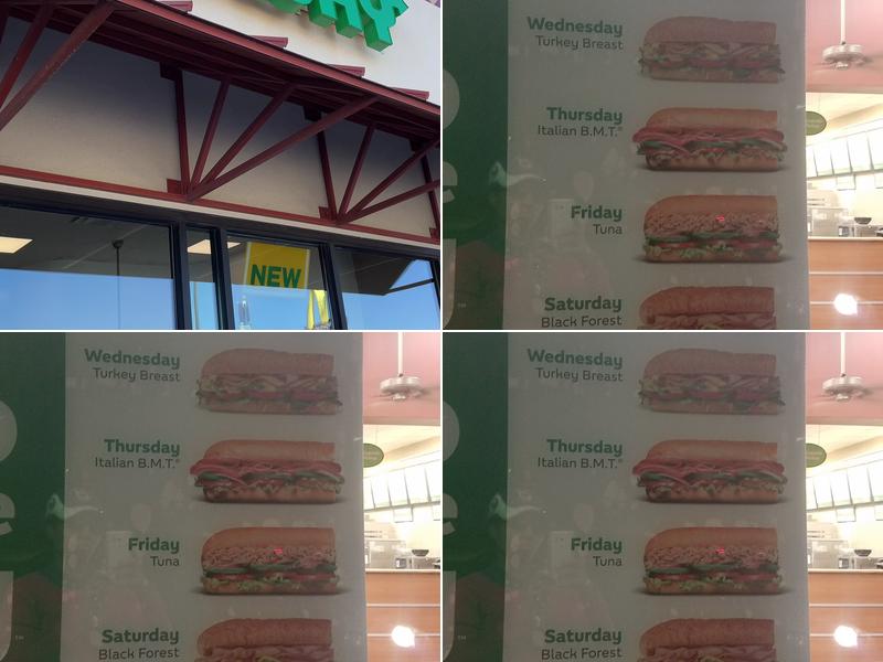 Subway Menu