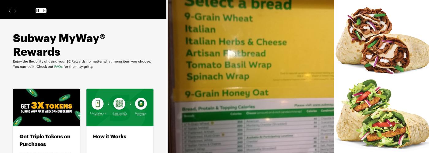 Subway Menu