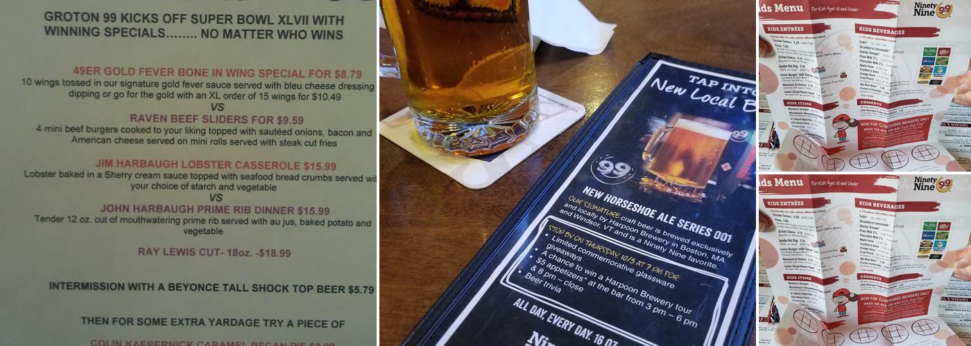99 Restaurants Menu
