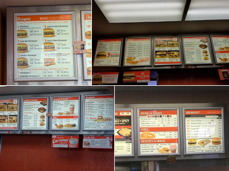 Whataburger Menu