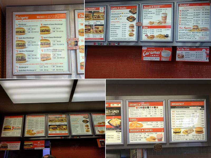 Whataburger Menu