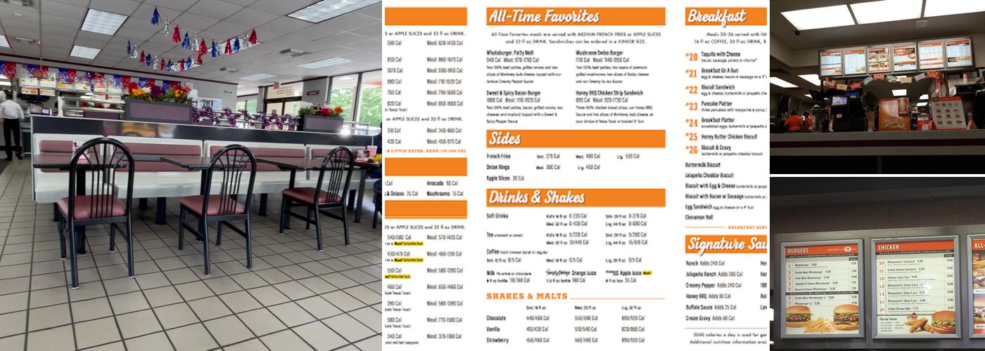 Whataburger Menu
