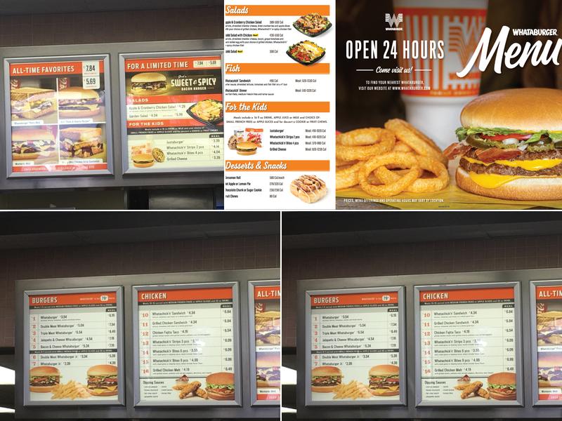 Whataburger Menu
