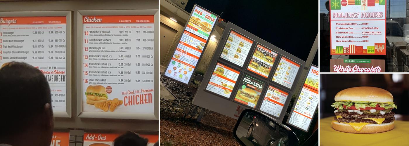 Whataburger Menu
