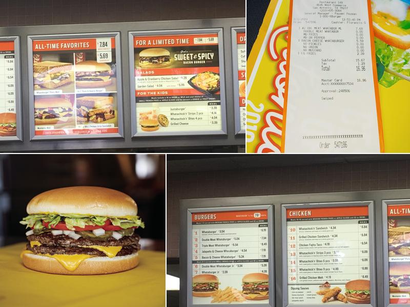 Whataburger Menu