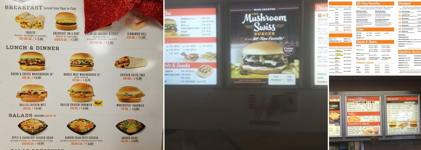 Whataburger Menu