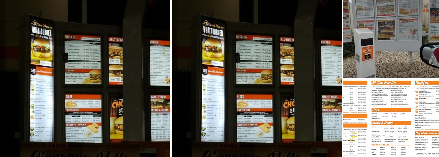 Whataburger Menu