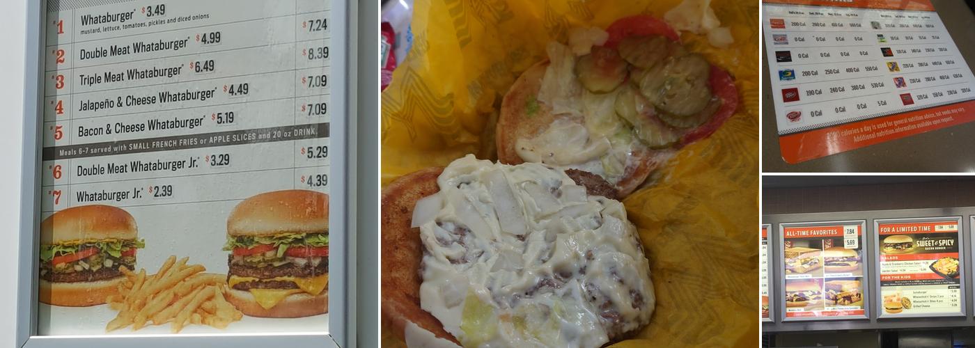 Whataburger Menu