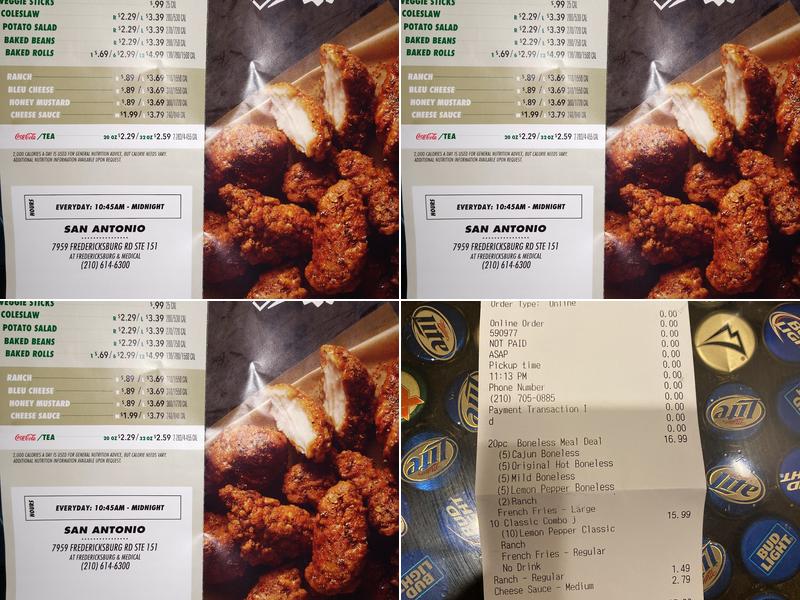 Wingstop Menu