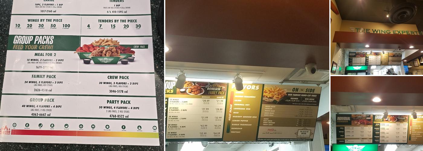 Wingstop Menu