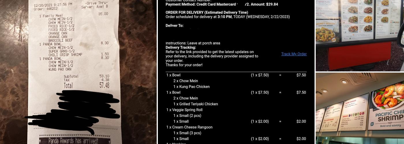 Panda Express Menu