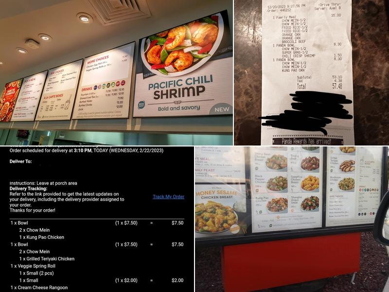 Panda Express Menu