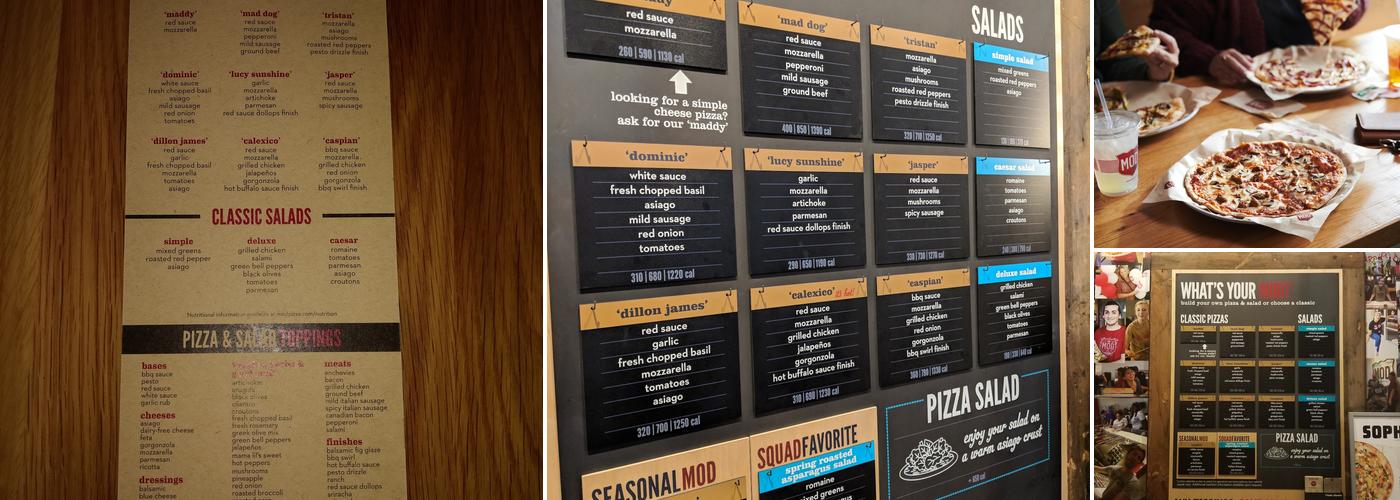 MOD Pizza Menu