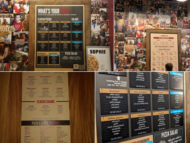MOD Pizza Menu