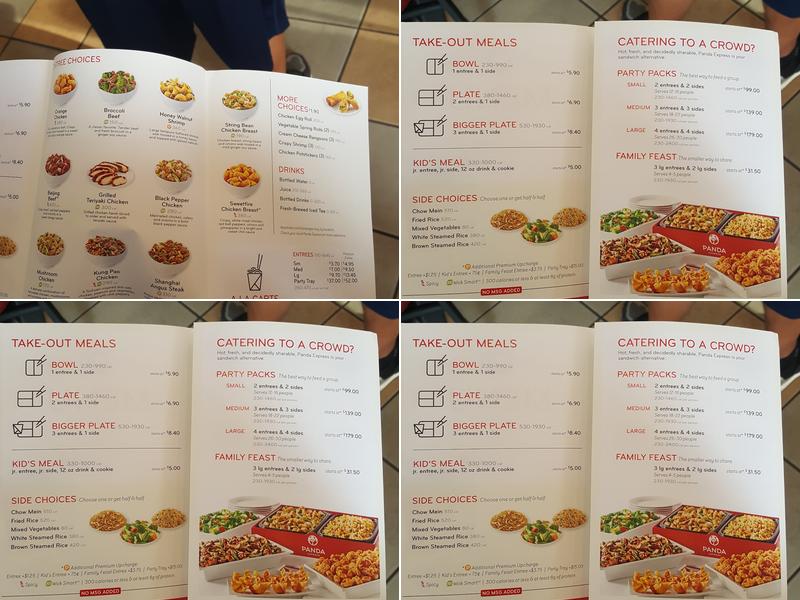 Panda Express Menu