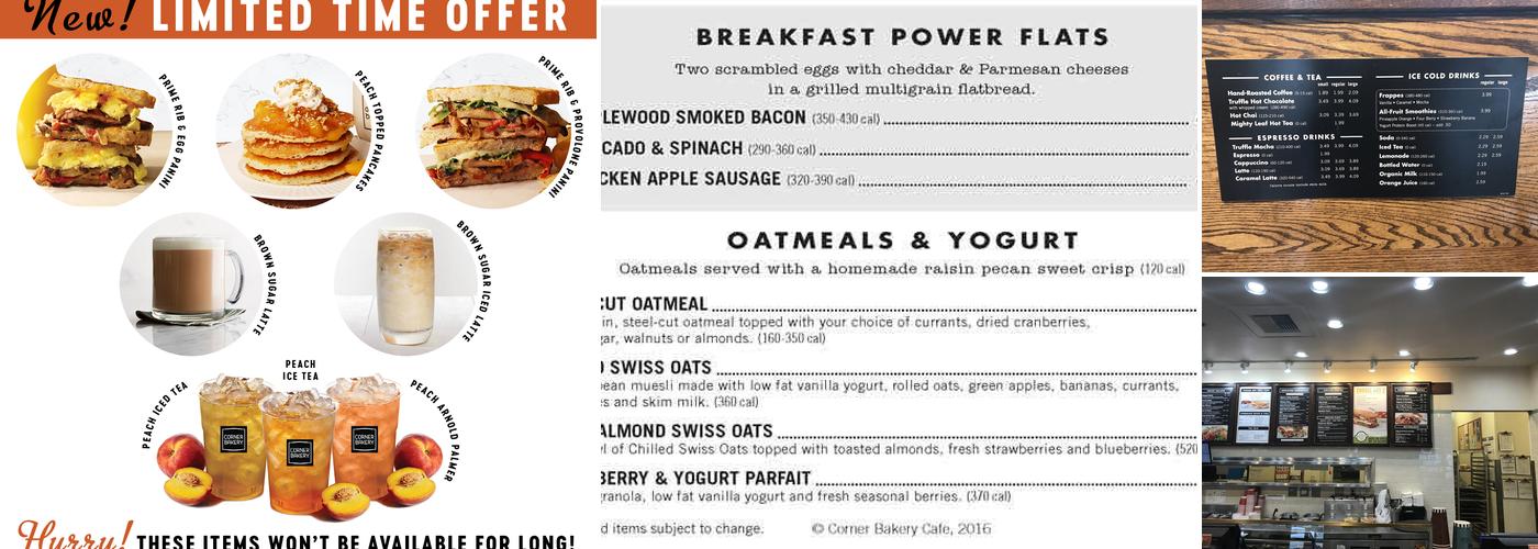 Corner Bakery Menu