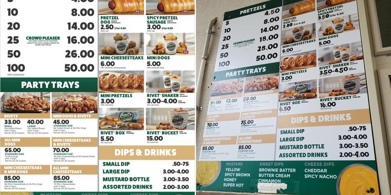 Philly Pretzel Factory Menu
