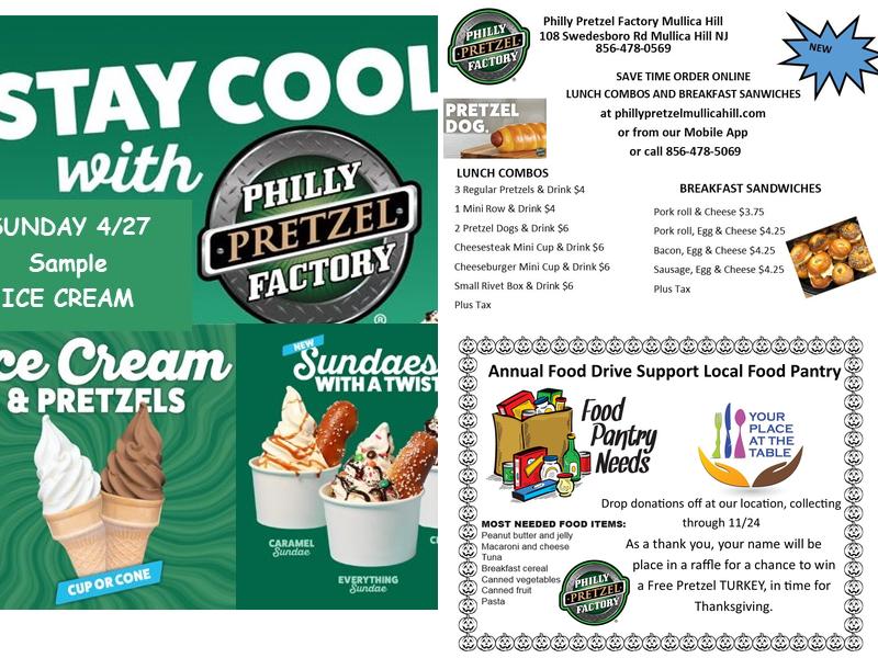 Philly Pretzel Factory Menu