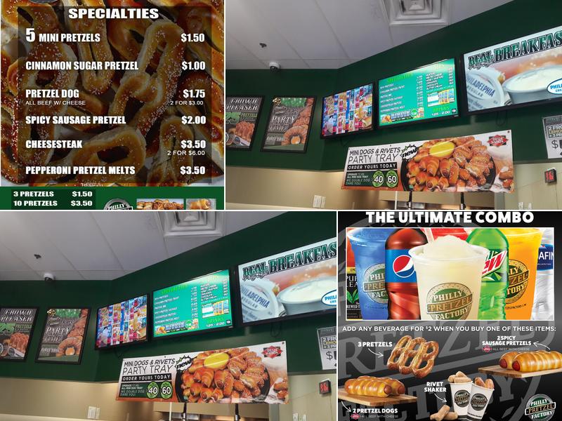 Philly Pretzel Factory Menu