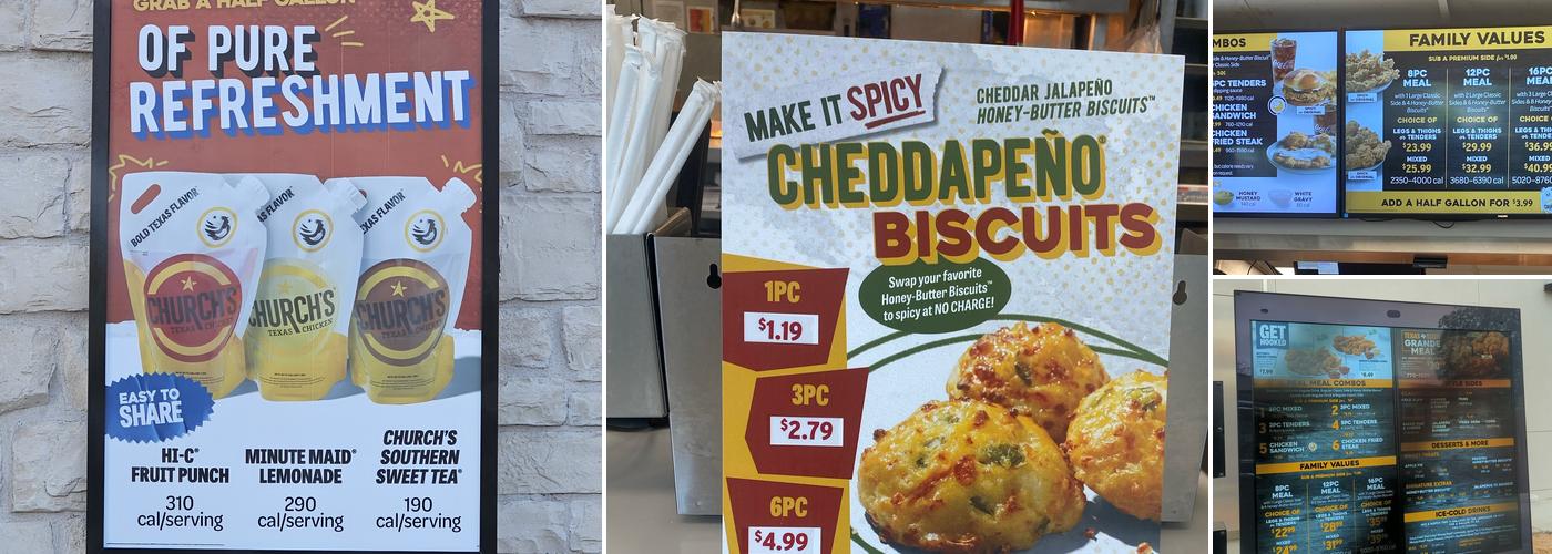 Church's Texas Chicken Menu