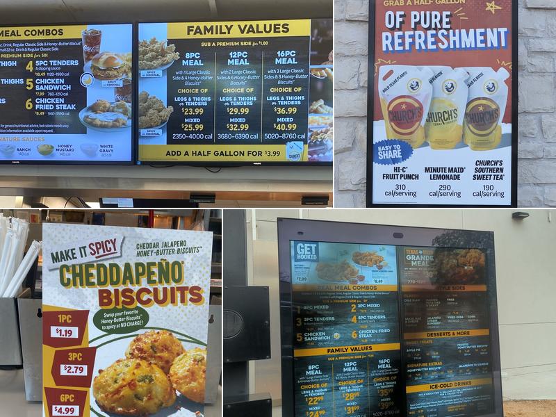 Church's Texas Chicken Menu