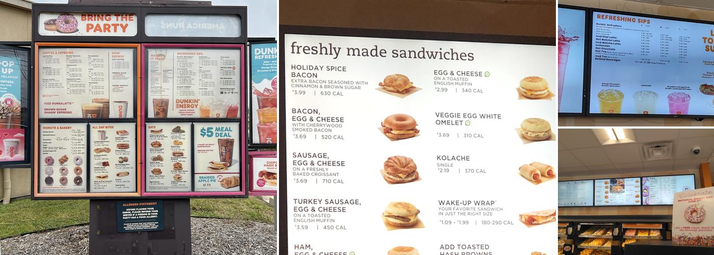 Dunkin' Menu