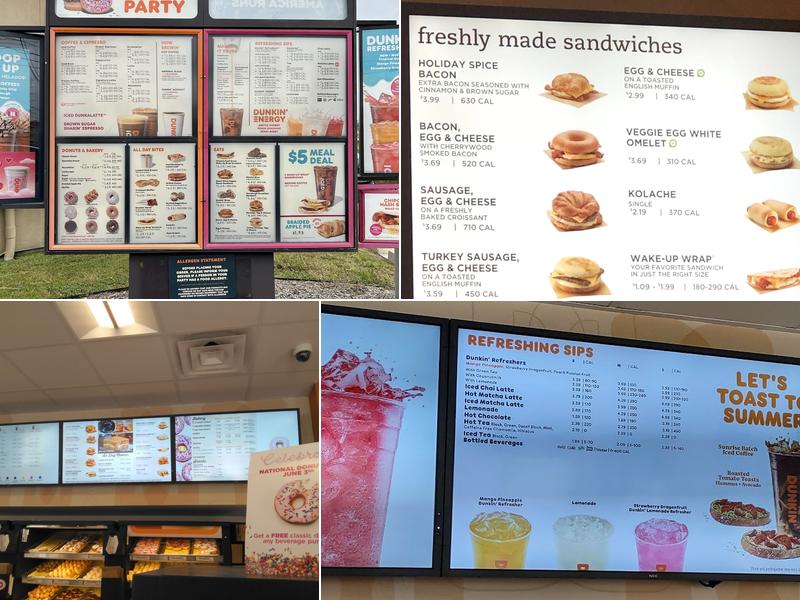 Dunkin' Menu