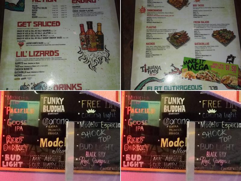 Tijuana Flats Menu